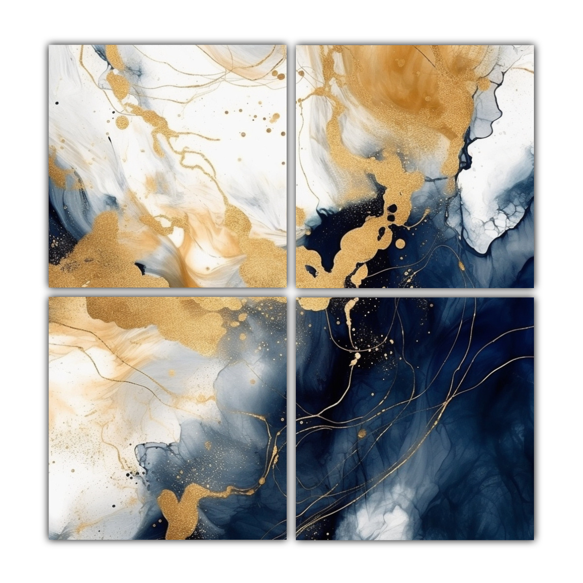 impresi-n-arte-abstracto-cuatro-composici-n-cuadrado-estrellados-fondo-claro-azul-marino-y-dorado