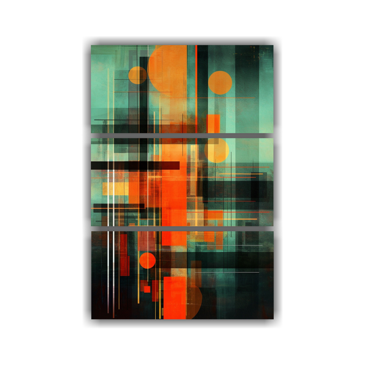 impresi-n-digital-mural-decorativo-de-pintura-en-negro-y-naranja