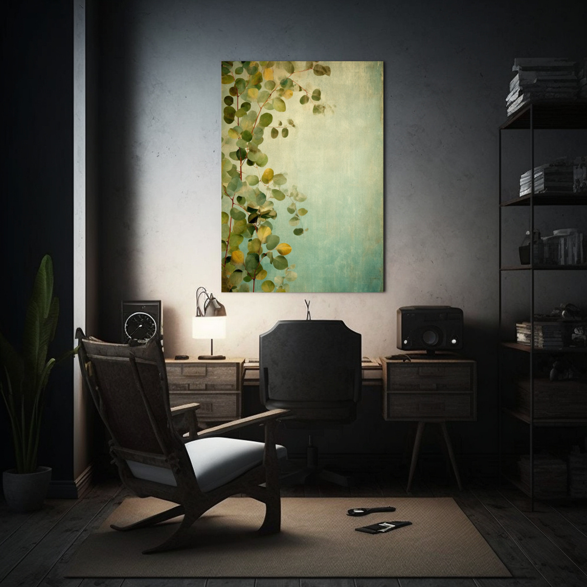 lienzo-acuarela-con-fondo-vintage-y-eucalipto-1