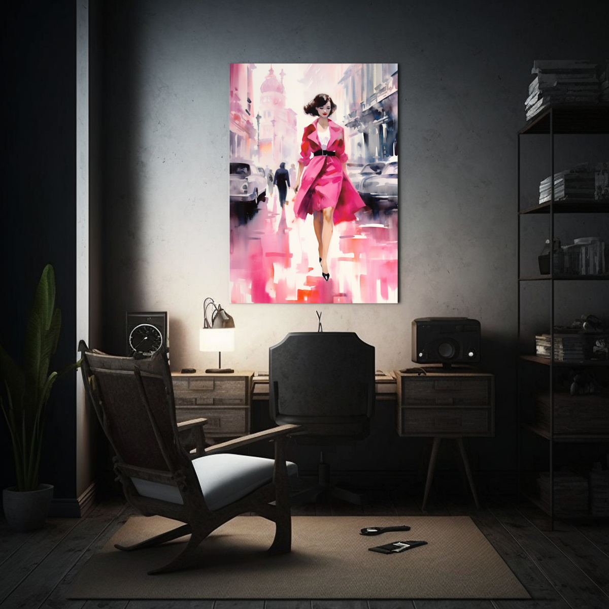 lienzo-de-tela-abstracto-visi-n-estilo-henri-manguin-mujer-segura-vestido-1