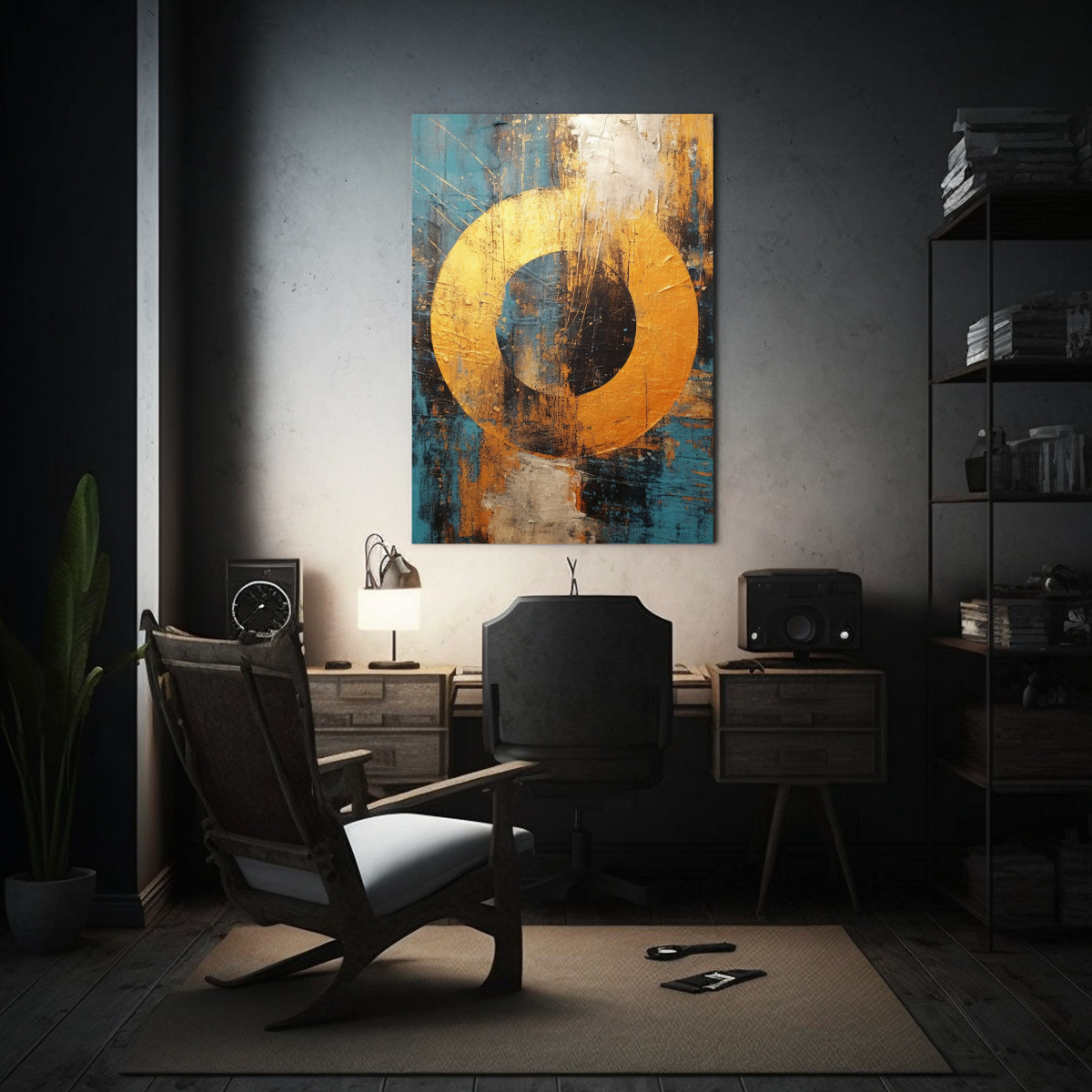 lienzo-de-tela-moderno-circulo-luminoso-en-el-tiempo-en-espacio-dorado-li-1