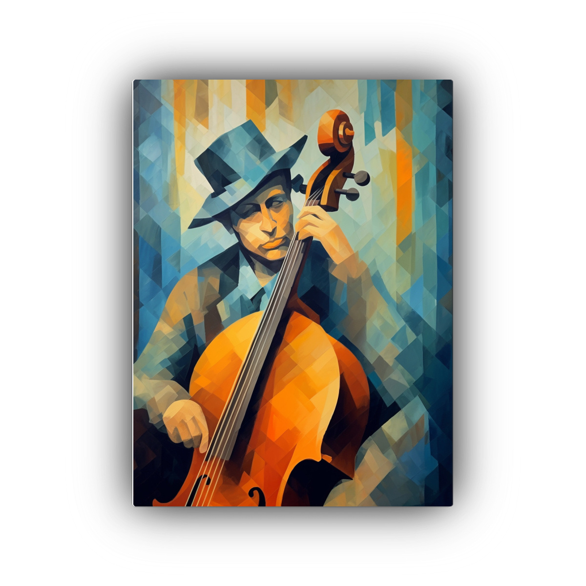 lienzo-horizontal-de-hogar-deco-pintura-al-leo-de-cubismo-retrato-de-m-sicos-callejeros