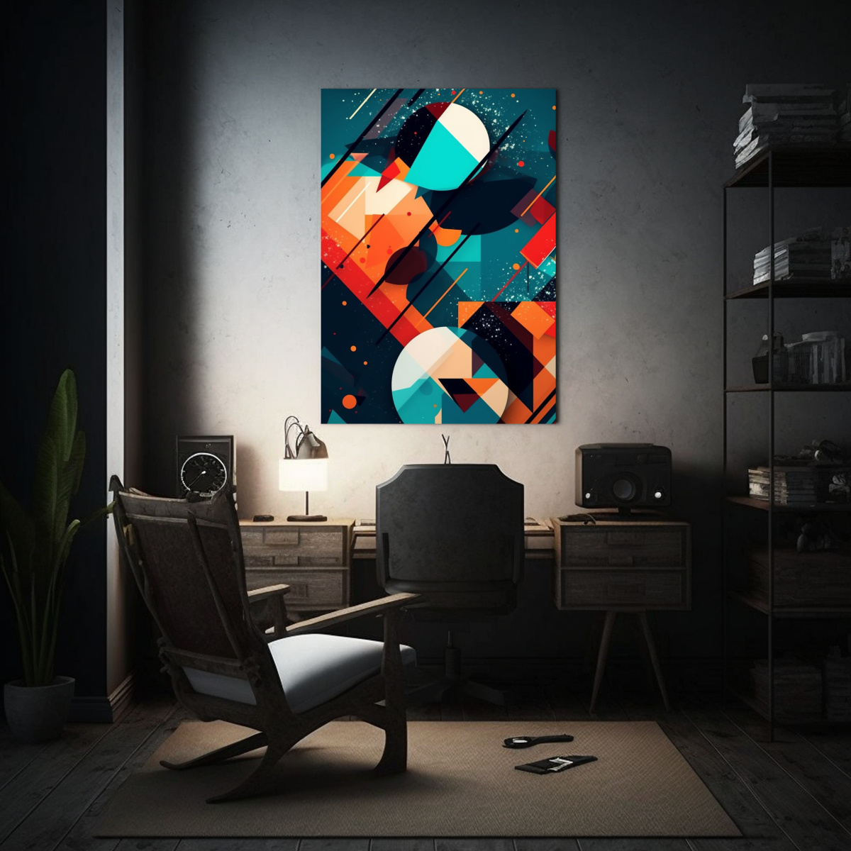 lienzo-tela-imagen-bonito-123-abstracto-estilo-popart-full-colors-5d-1