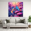 lienzos-de-tela-con-mariposas-coloridas-en-paisaje-alegre-1