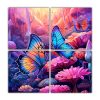lienzos-de-tela-con-mariposas-coloridas-en-paisaje-alegre