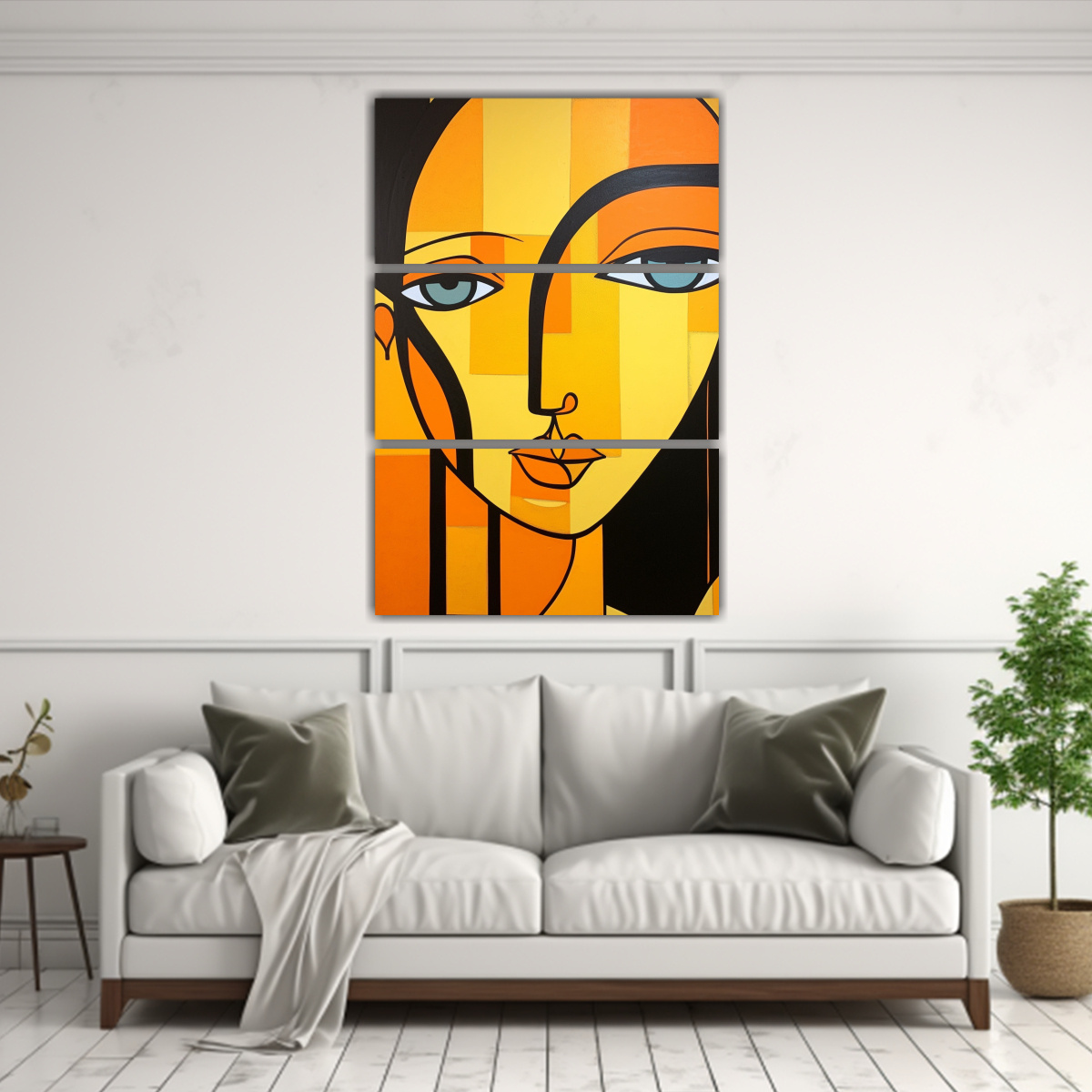 lienzos-finas-lineas-para-cocina-mujer-con-ojos-naranjas-1