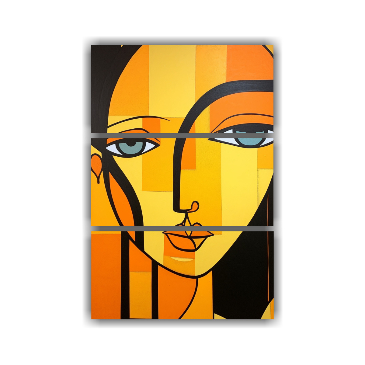 lienzos-finas-lineas-para-cocina-mujer-con-ojos-naranjas