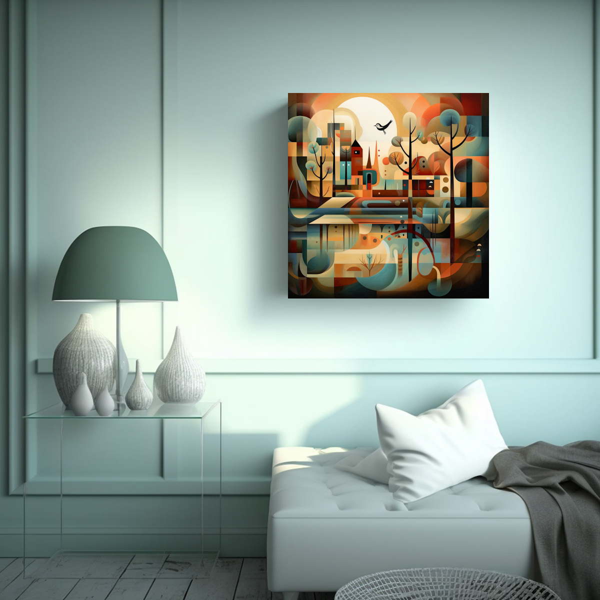 paisaje-din-mico-con-rboles-p-jaros-y-casa-lienzo-de-inspiraci-n-abstracta-estilo-picasso-1