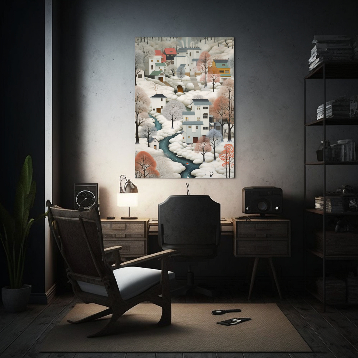 paisaje-invernal-con-casas-blancas-en-pendientes-arte-decorativo-de-calle-1-1