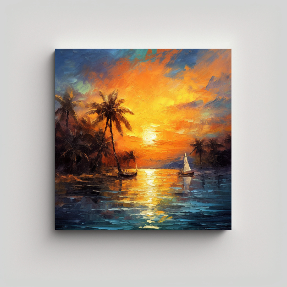 paisaje-marino-con-palmera-pintura-al-leo-estilo-textura