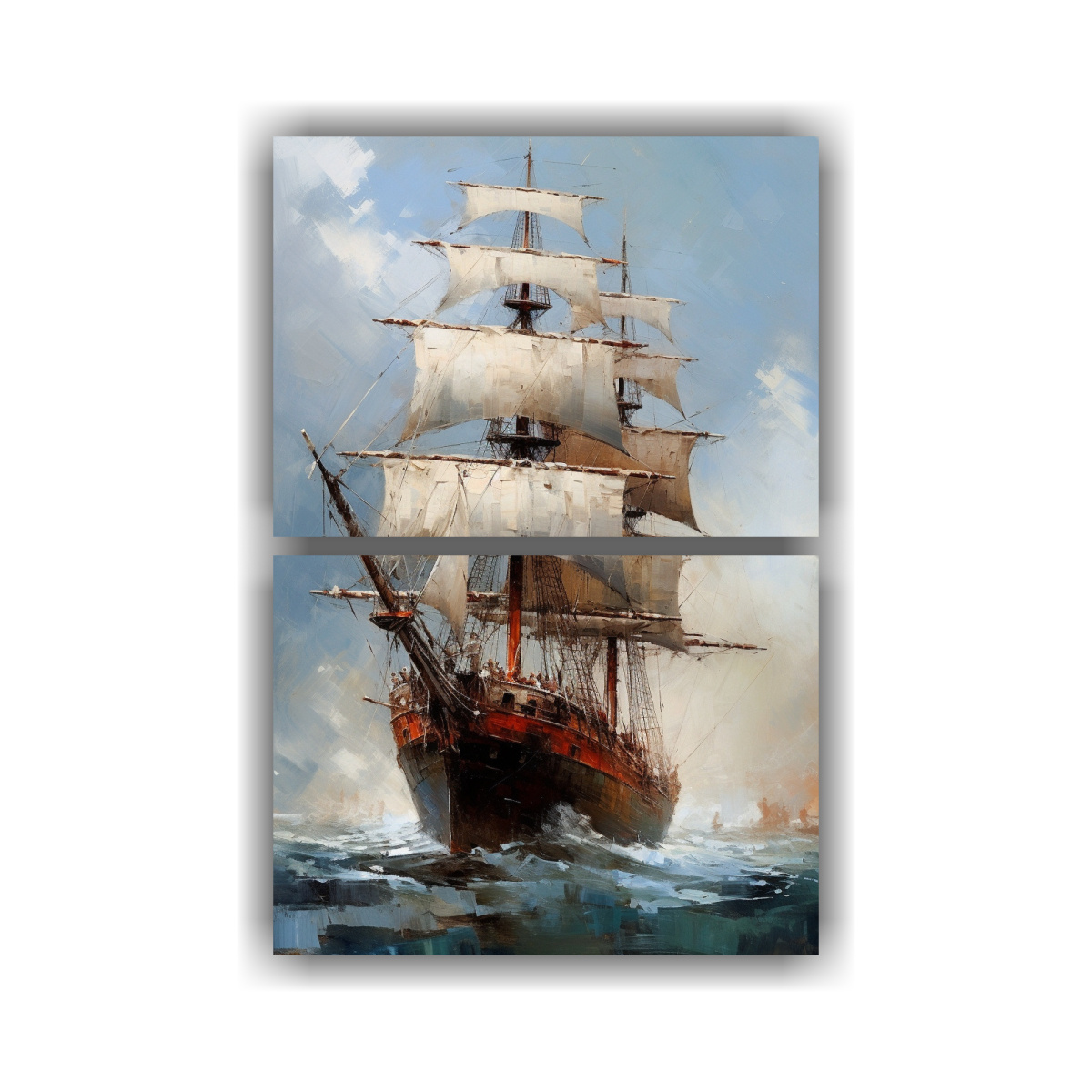 paisaje-pico-de-barcos-altos-navegando-por-el-mar-en-cuadro-de-dos-telas-en-bastidor-vitalidad