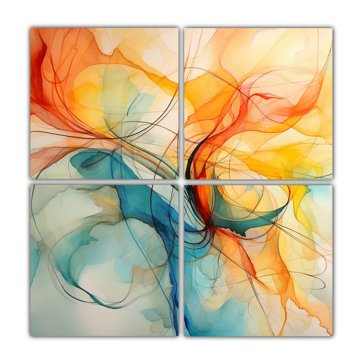 pintura-abstracta-acuarela-para-decorar-cuarto