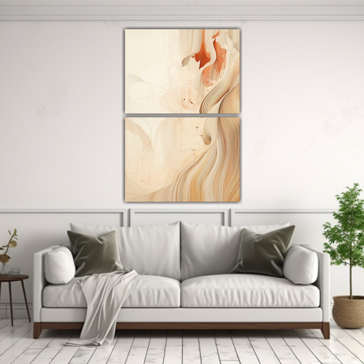 pintura-abstracta-beige-con-l-neas-onduladas-en-estilo-galer-a-1