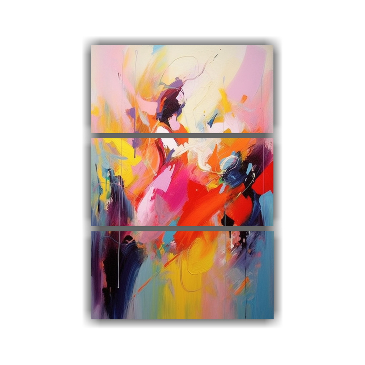 pintura-abstracta-con-colores-y-mujer