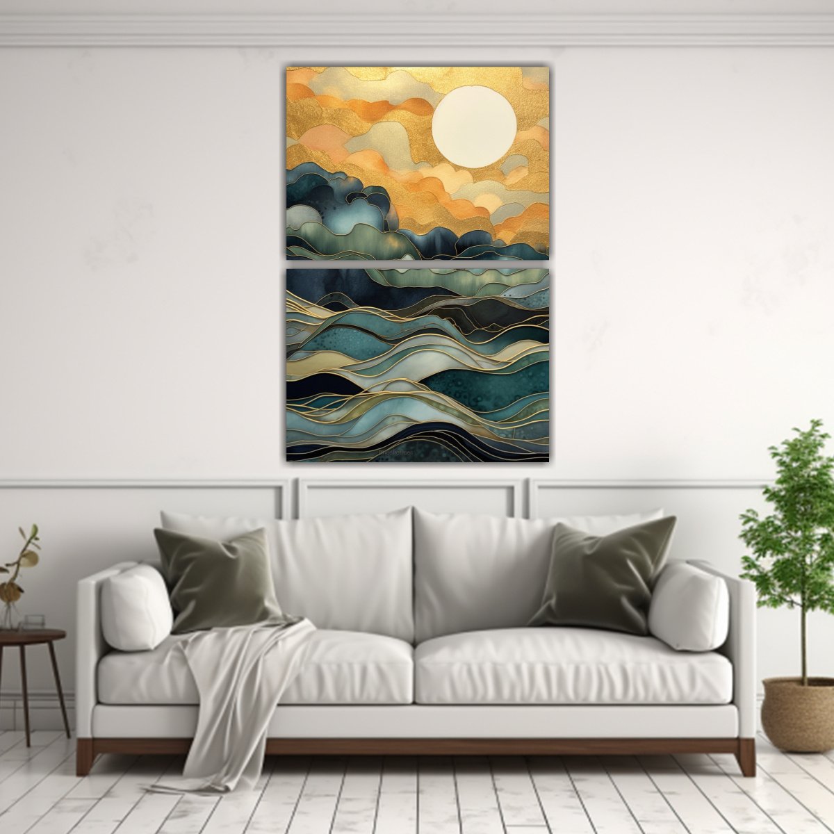 pintura-abstracta-de-dos-cuadros-con-nubes-cerca-de-un-lago-en-estilo-lineal-1