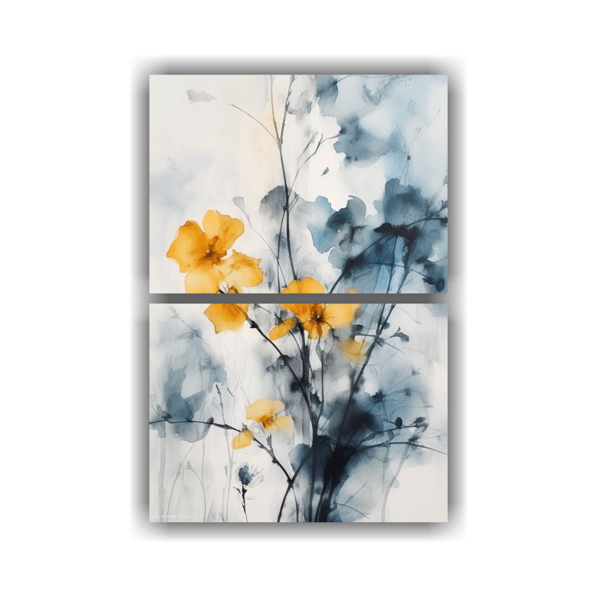 pintura-abstracta-de-flores-azules-en-venta