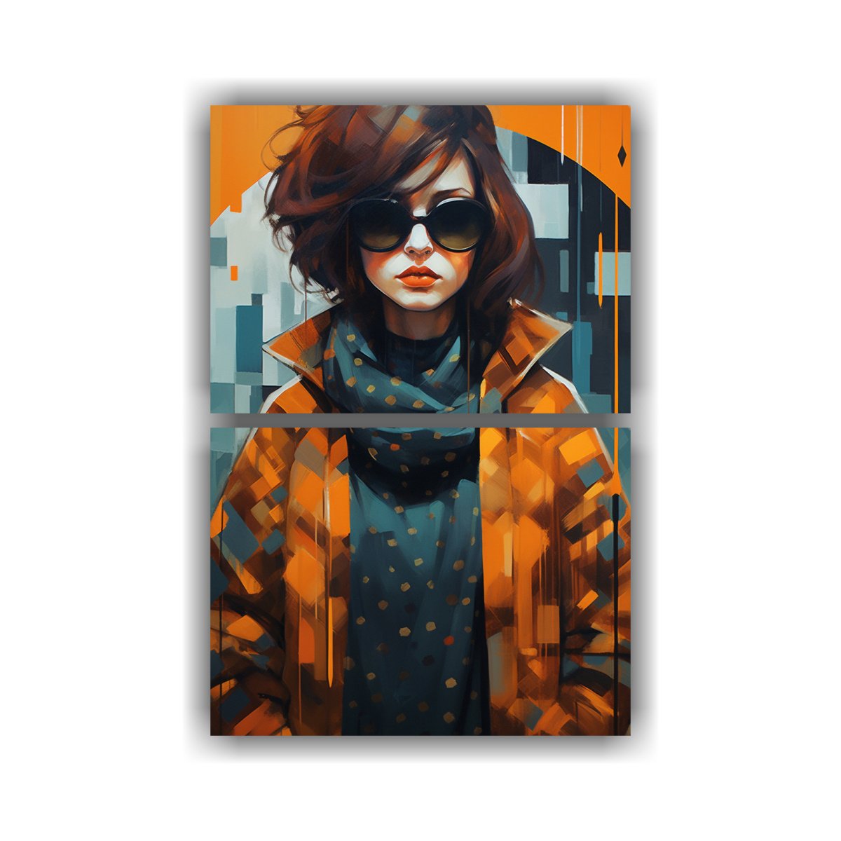 pintura-abstracta-de-una-chica-con-gafas-de-sol-en-ambiente-hermoso