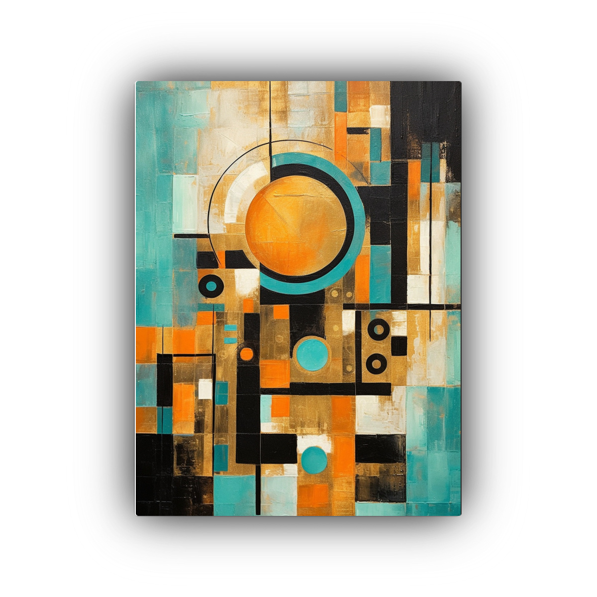 pintura-abstracta-en-bastidor-geometr-a-audaz-en-tonos-naranja-y-dorado