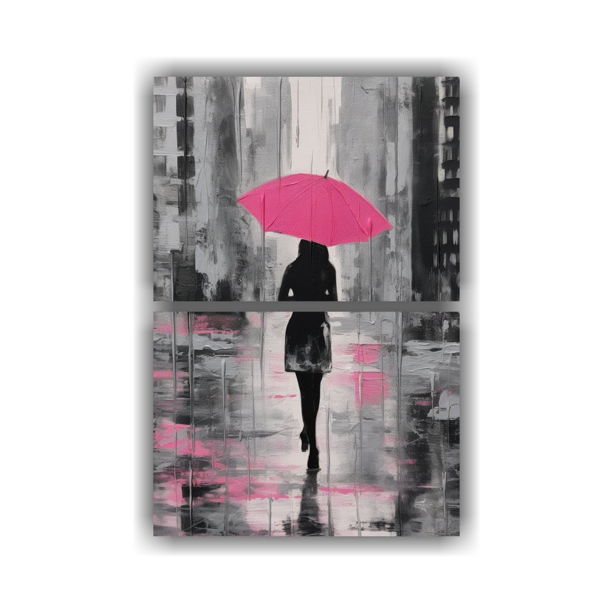 pintura-abstracta-en-blanco-y-negro-mujer-llorando-mientras-camina