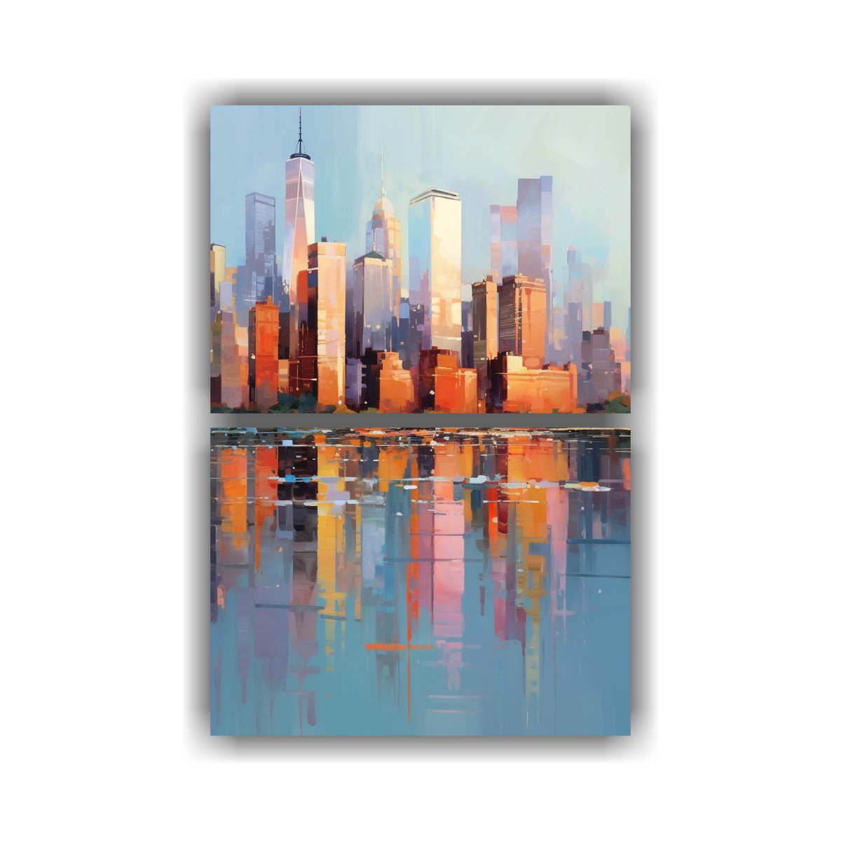 pintura-abstracta-en-lienzo-dos-artes-colores-simplicidad