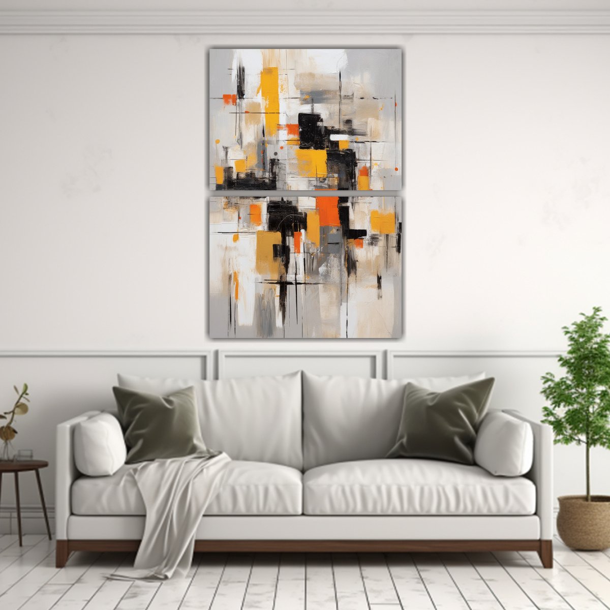 pintura-abstracta-en-reino-unido-con-forma-naranja-marr-n-negra-amarilla-1