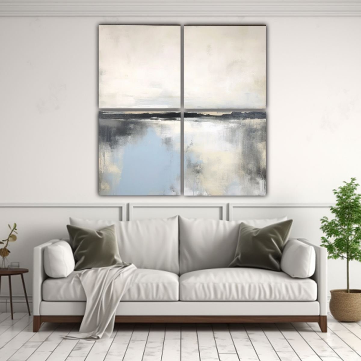 pintura-abstracta-enmarcada-en-gris-y-azul-estilo-c-1