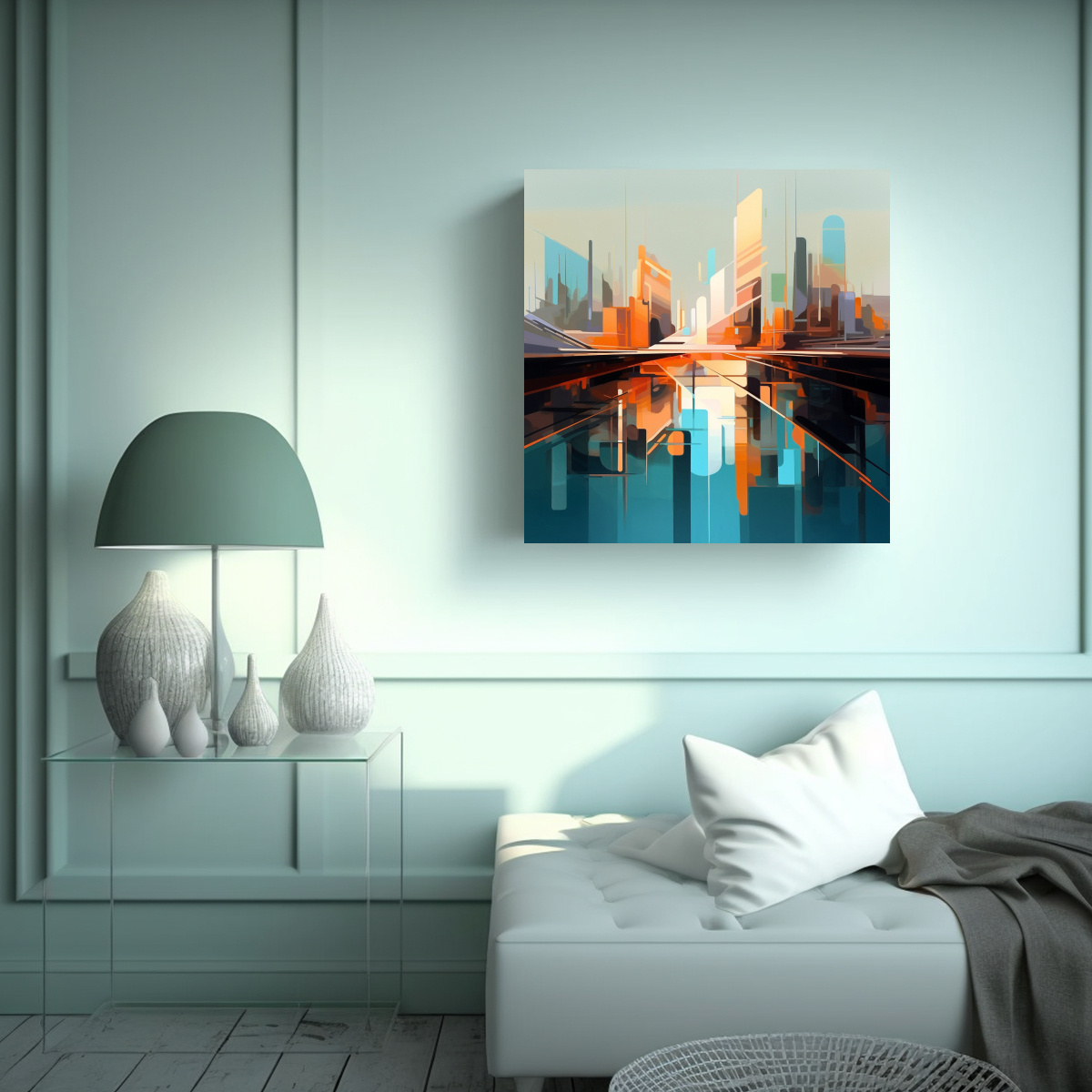 pintura-abstracta-hermoso-enigm-tico-peter-del-paisaje-urbano-de-taipei-1