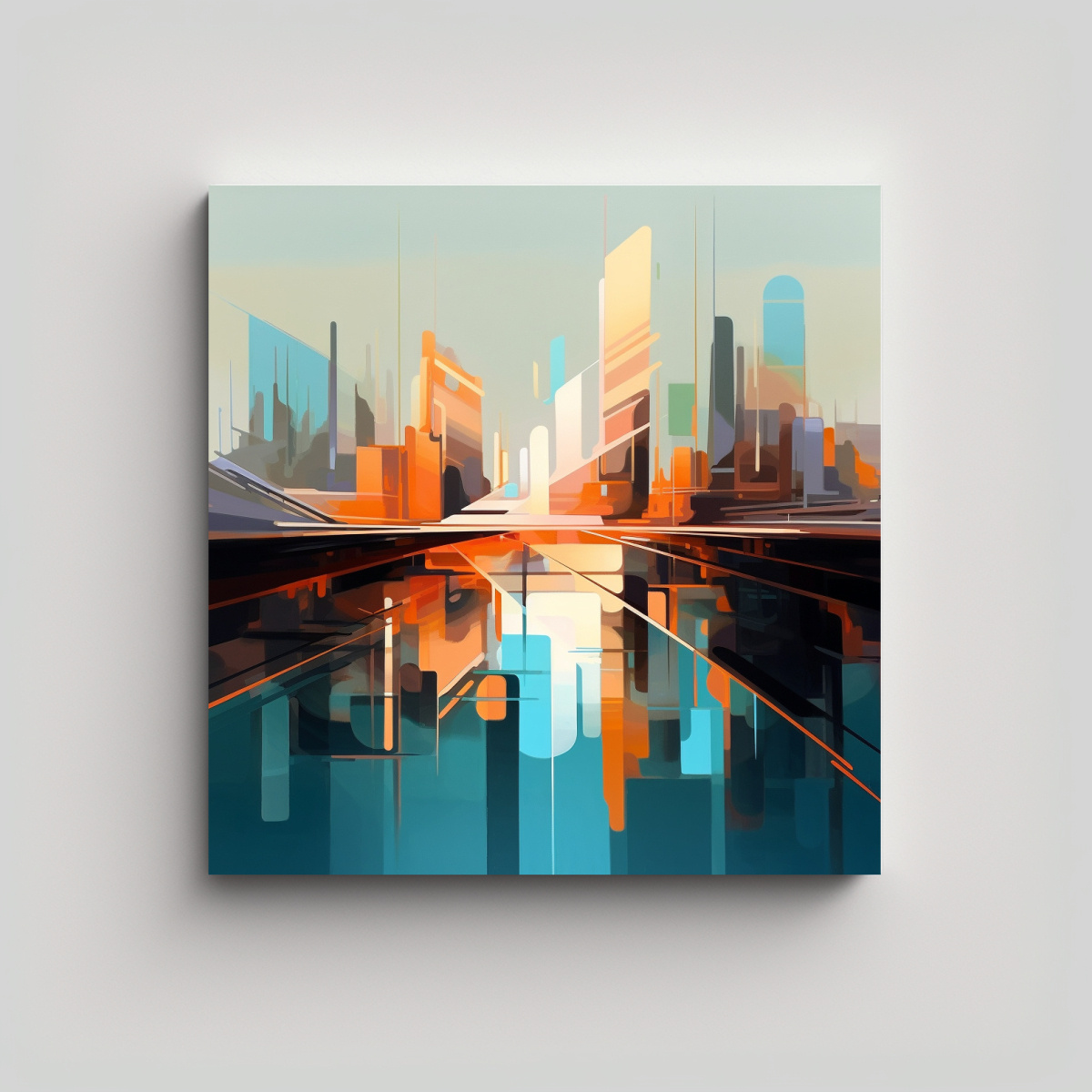 pintura-abstracta-hermoso-enigm-tico-peter-del-paisaje-urbano-de-taipei