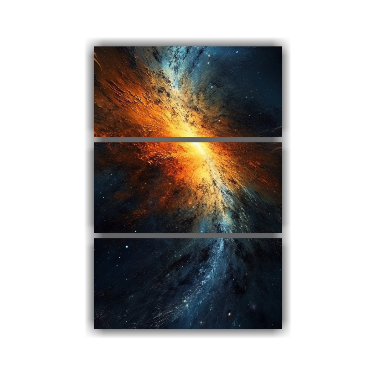 pintura-abstracta-horizontal-lienzo-reflejo-tom-imagen-del-universo-negro-y-naranja-y-azul-
