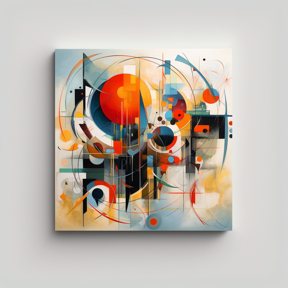 Cuadro Pintura Abstracta Moderna Serpiente Poderosa - Decocuadros