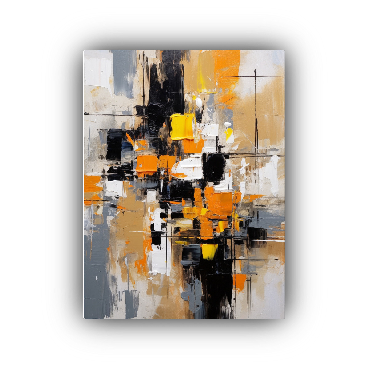 pintura-abstracta-texturizada-en-bastidor-sobre-fondo-blanco-y-negro