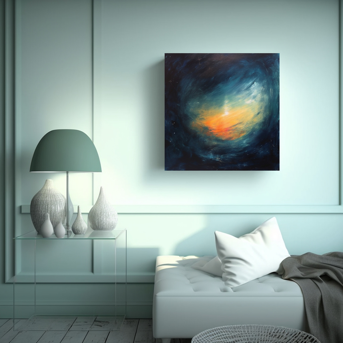 pintura-abstracta-vida-nocturna-minimalista-en-bastidor-1