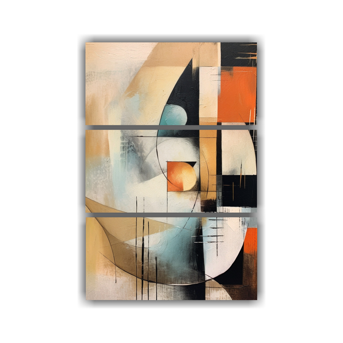 pintura-abstracta-vintage-de-l-neas-y-formas-en-luz