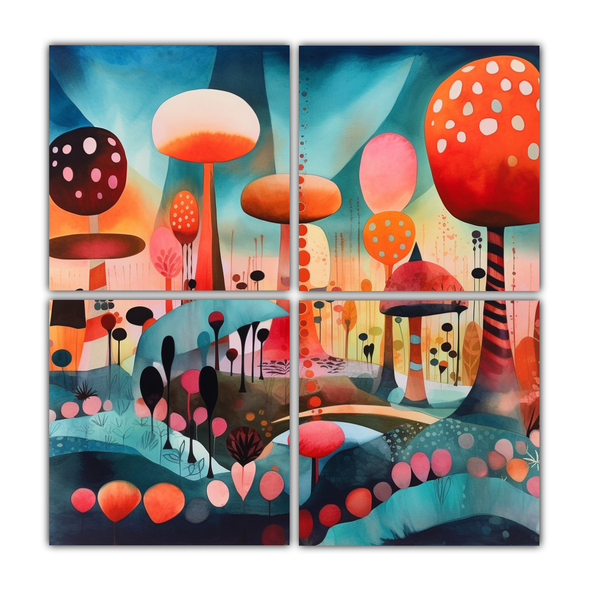 pintura-acuarela-abstracta-intensa-estilo-marimekko