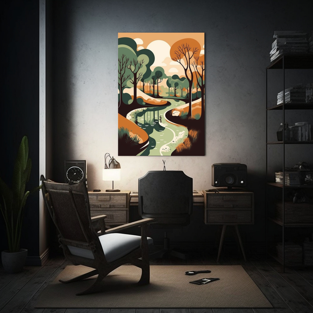 pintura-acuarela-comedor-estilo-abstracto-en-lienzo-1