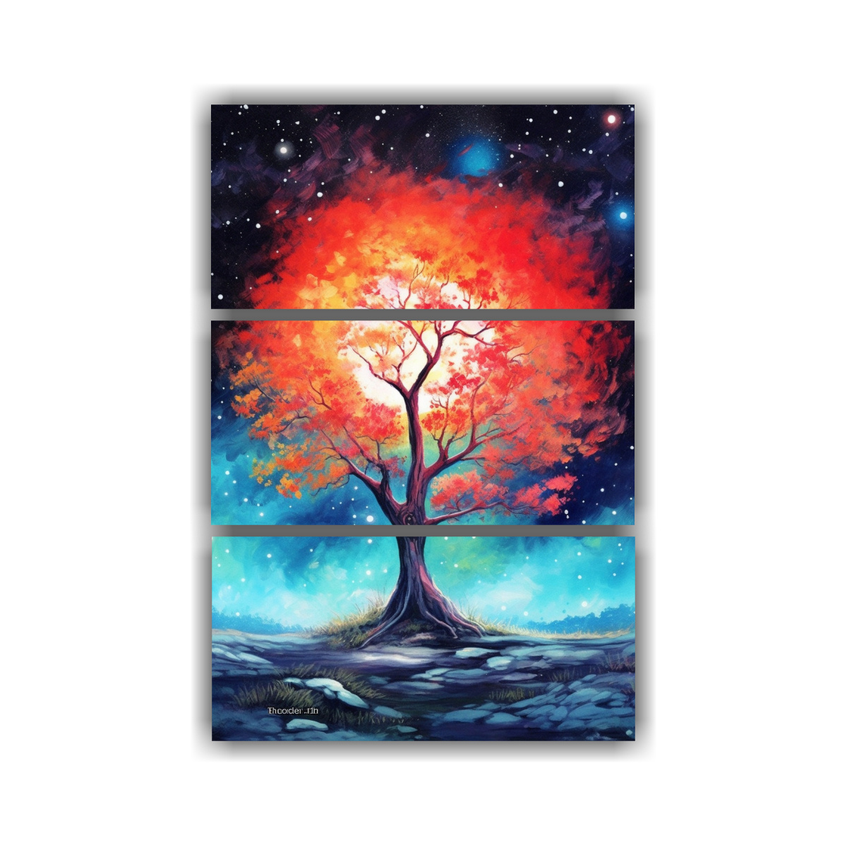 pintura-acuarela-dibujo-caricatura-rowan-bajo-la-luna-brillante-