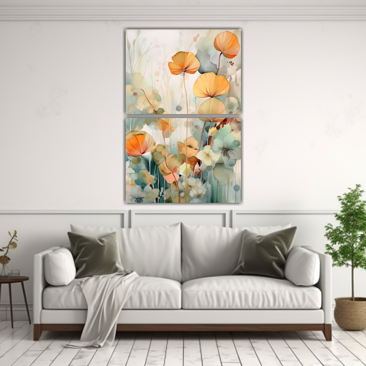 pintura-acuarela-flores-y-plantas-abstractas-en-lienzo-1