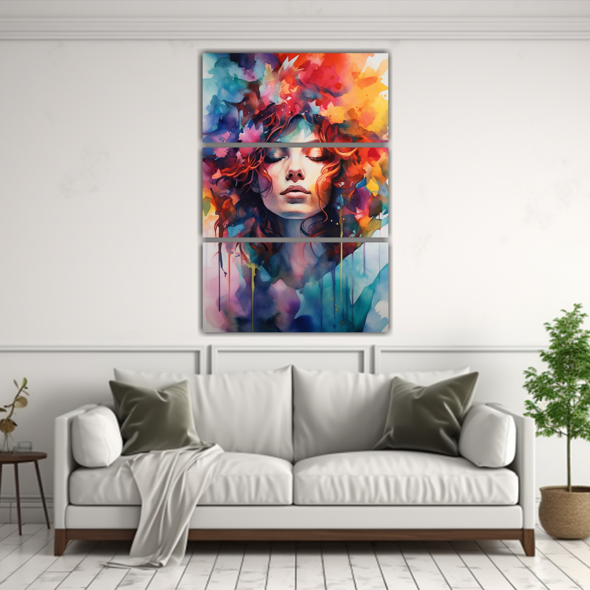 pintura-al-agua-de-una-mujer-con-ropa-colorida-1