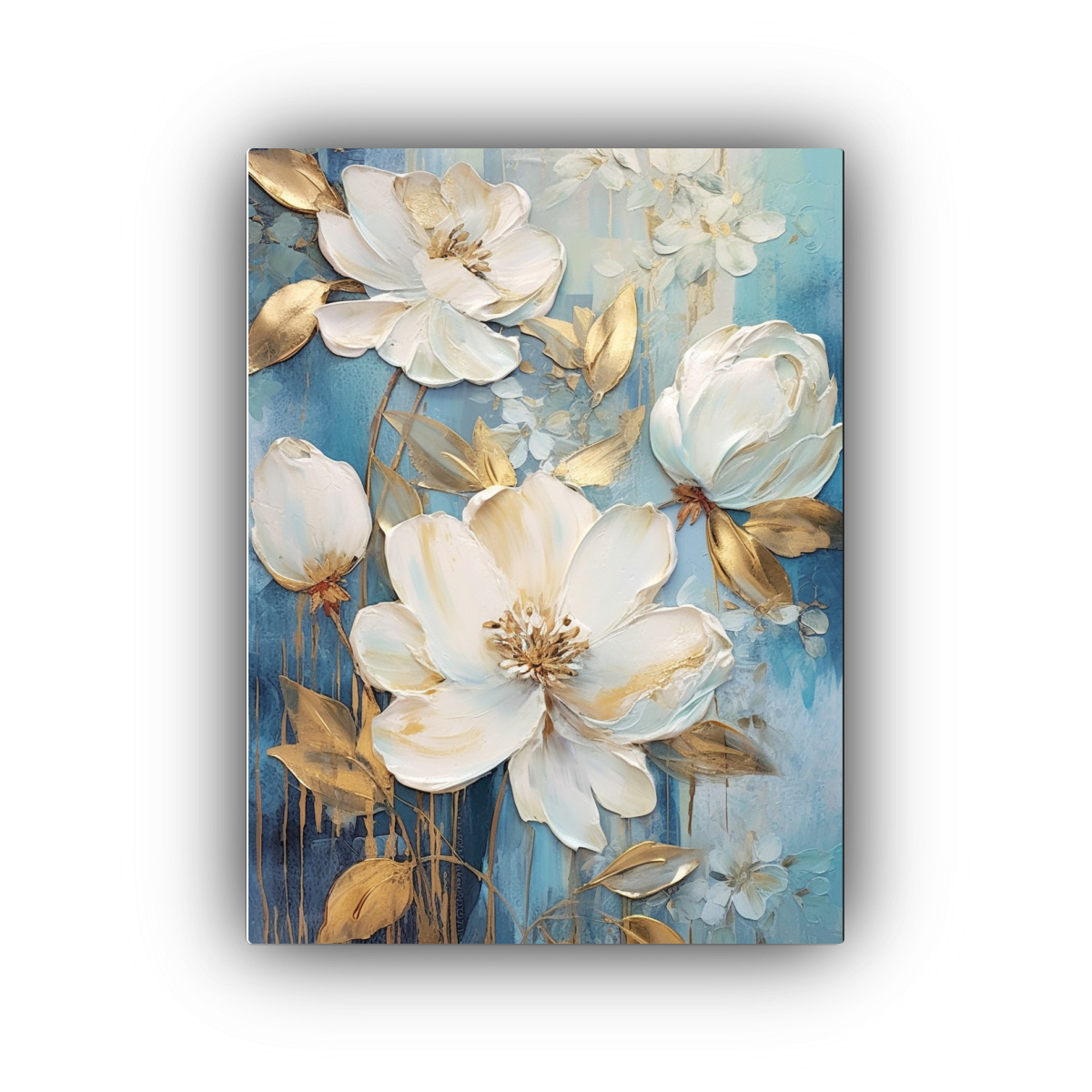 pintura-al-leo-de-flores-azules-blancas-y-doradas-en-decoraci-n-