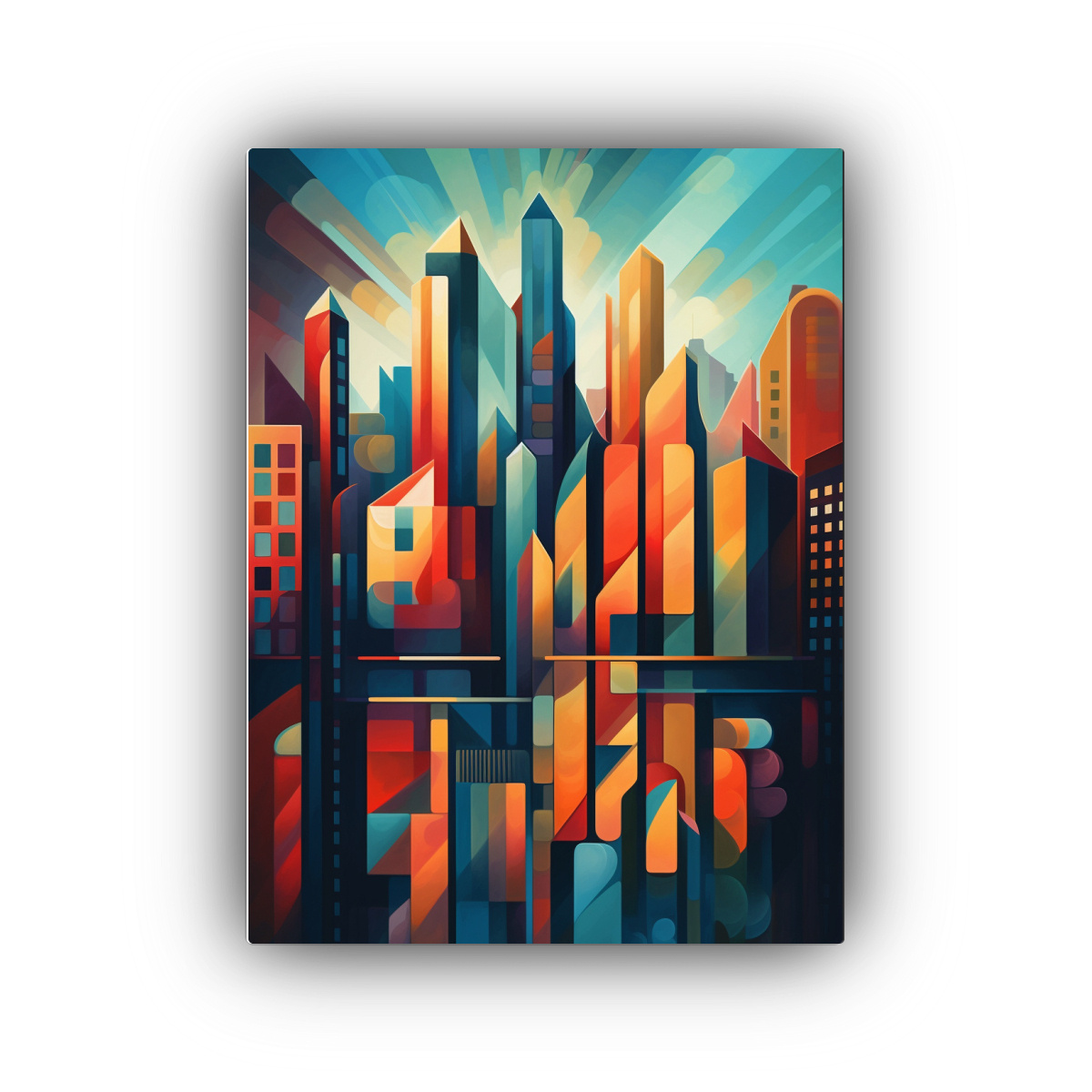 pintura-cubista-de-la-ciudad-de-chicago-arte-movimiento-espacio