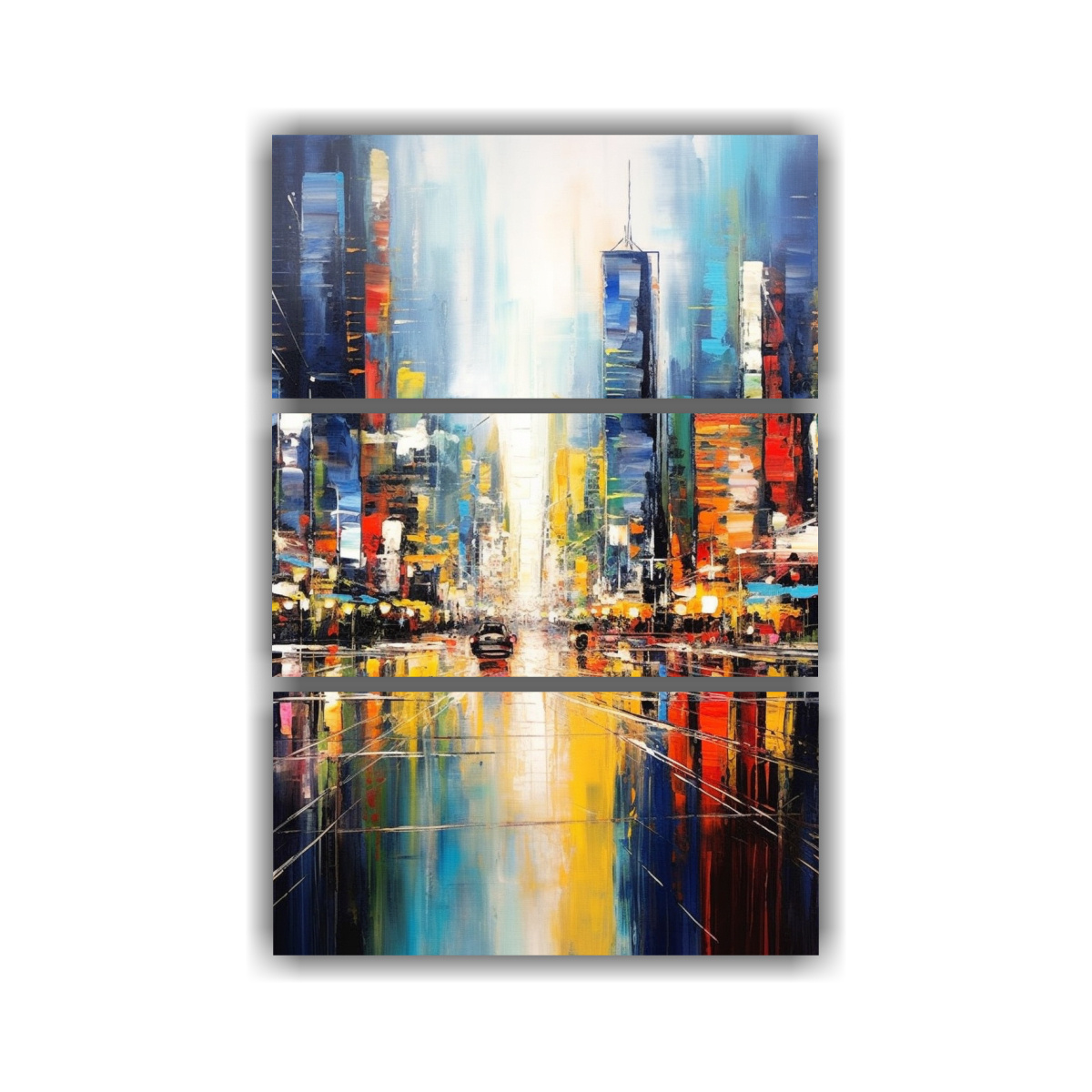 pintura-de-ciudad-abstracta-combinaci-n-intensa-set-3-artes-de-pared-por-daniel-khan