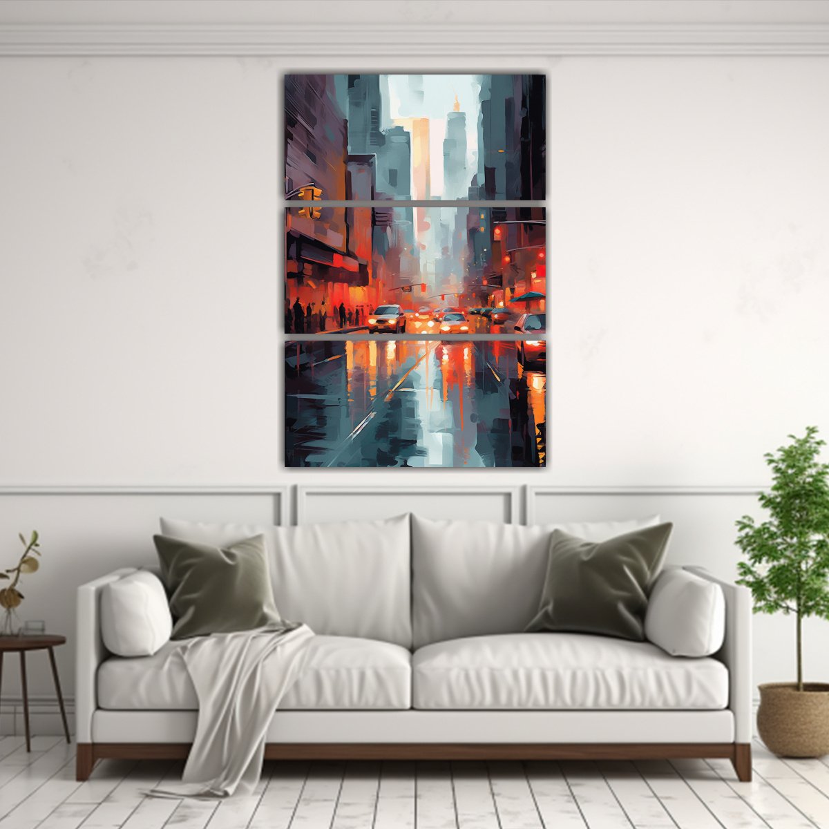 pintura-de-leo-de-nueva-york-con-finos-detalles-en-l-neas-arte-de-pared-de-tres-artes-espa-a-1-1