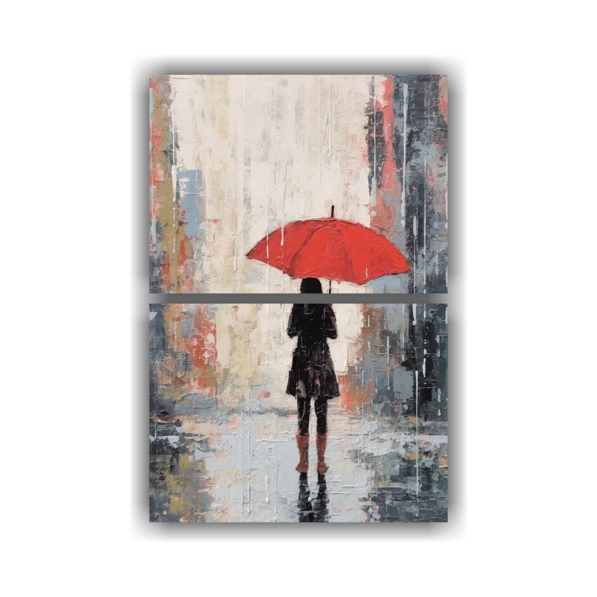 pintura-de-mujer-en-camisa-roja-de-pie