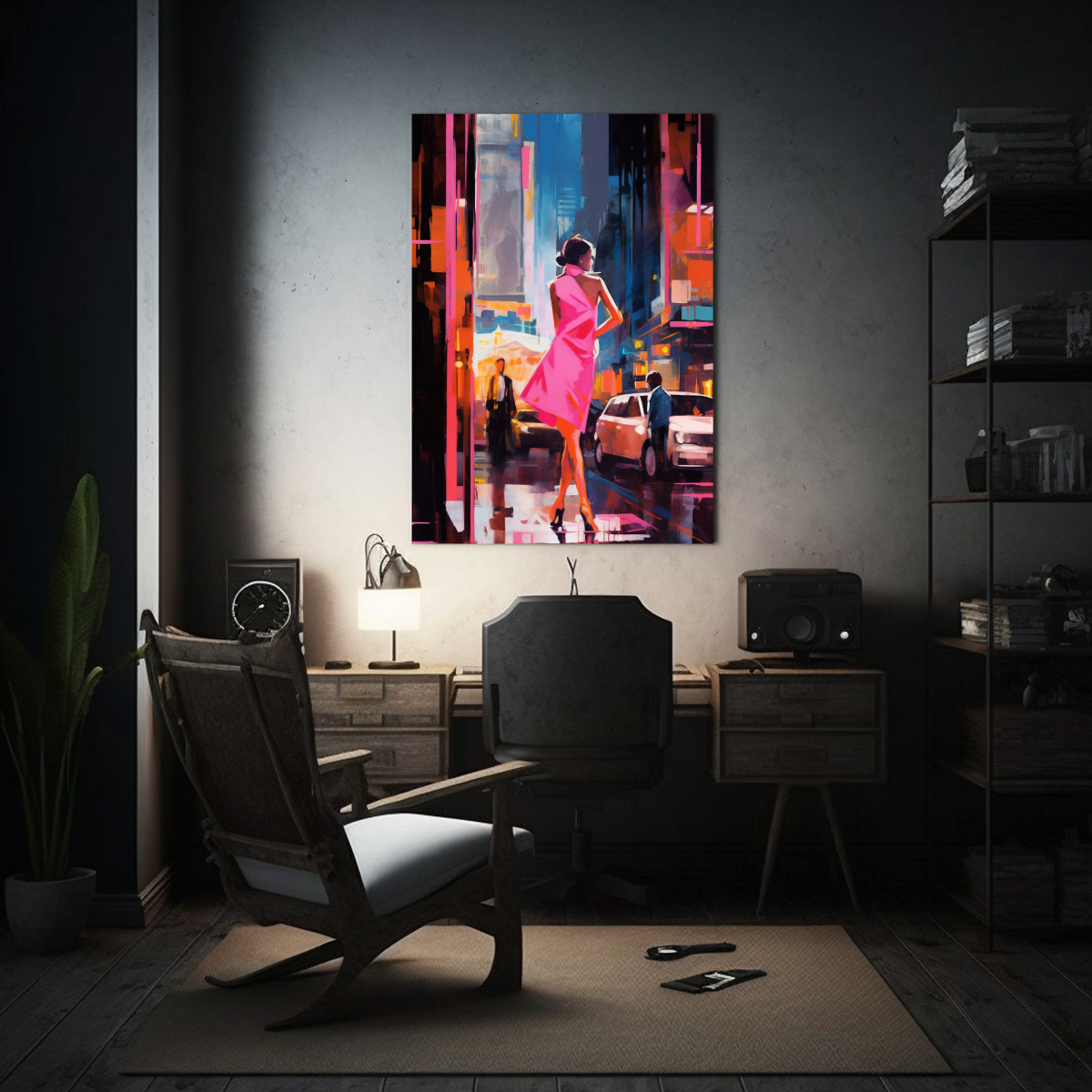 pintura-de-mujer-en-times-square-para-decoraci-n-de-pared-1