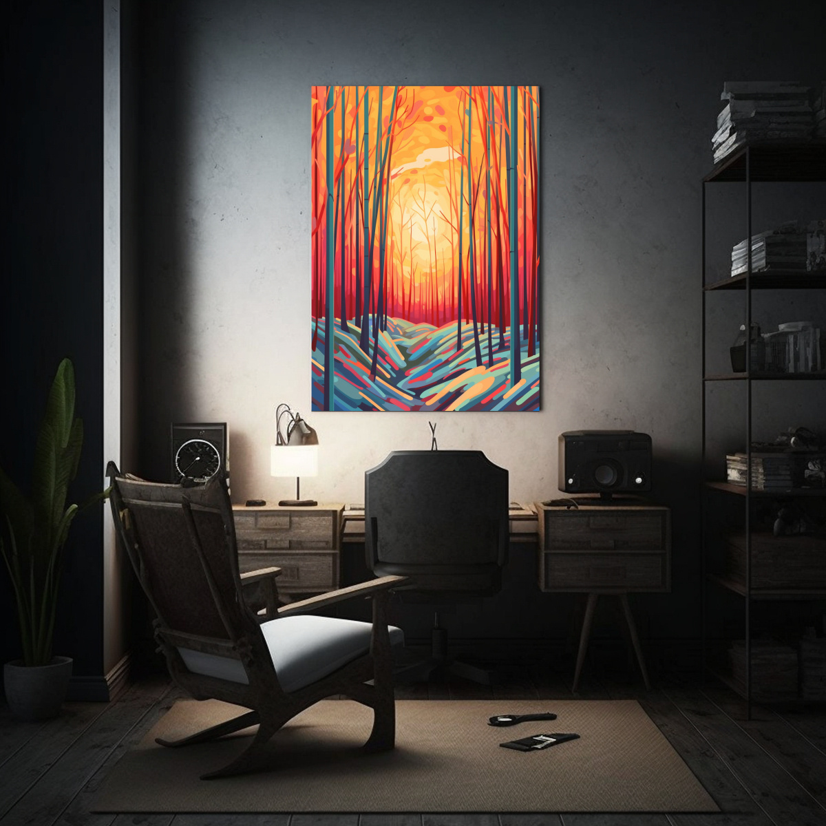 pintura-de-paisaje-de-bosque-de-bamb-en-bastidor-de-madera-1