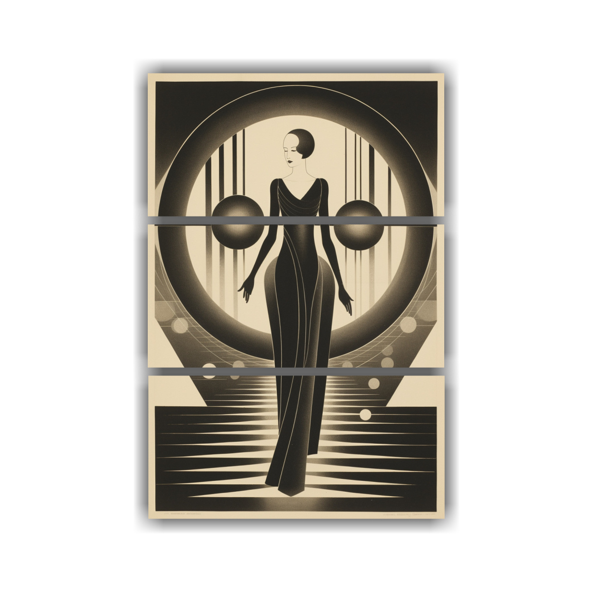 pintura-de-pared-tem-tica-la-mujer-en-la-puerta-la-ciencia-del-nuevo-universo