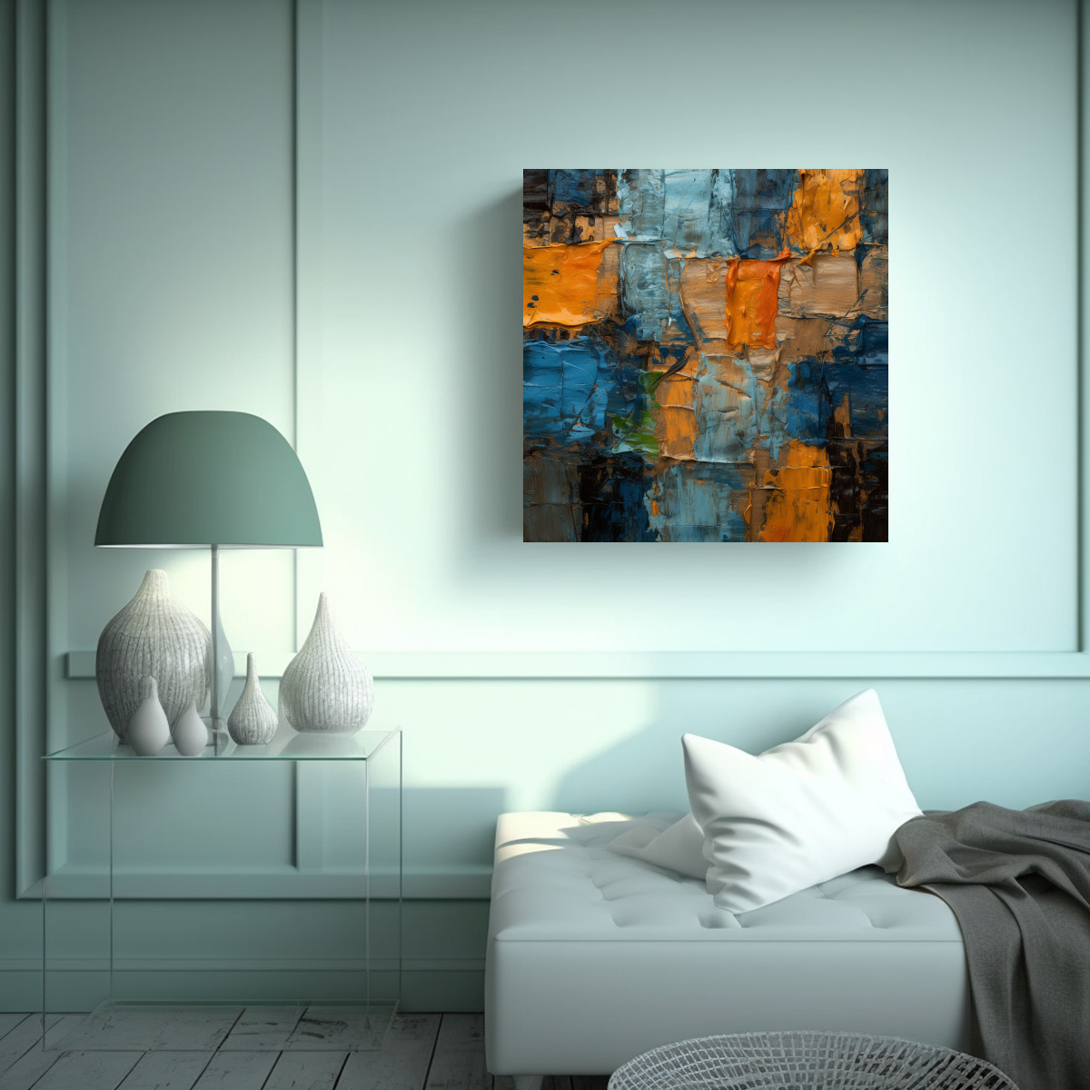 pintura-de-pared-vitalidad-textura-audaz-en-tonos-azules-marrones-y-naranjas-1