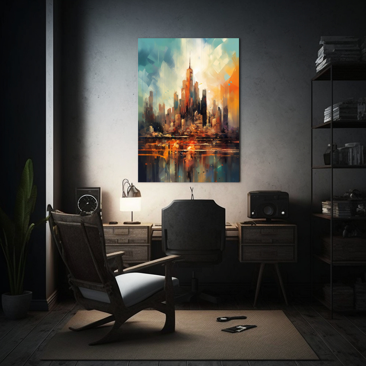 pintura-decorativa-arte-abstracto-de-paisaje-urbano-con-pinceladas-audaces-en-lienzo-canva-1