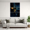 pintura-decorativa-conceptual-duradera-estilo-cuadrado-azul-con-l-neas-doradas-1