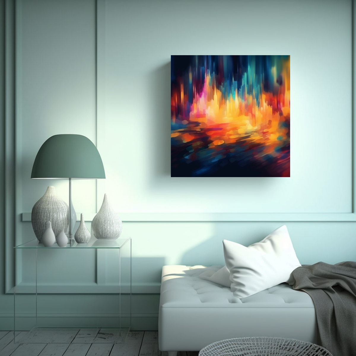 pintura-decorativa-cuadricular-con-fondo-colorido-y-difuminado-1